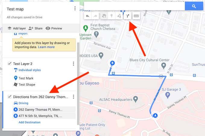 add-directions - Online Tech Tips How to Customize Your Google Map image 7 - add-directions