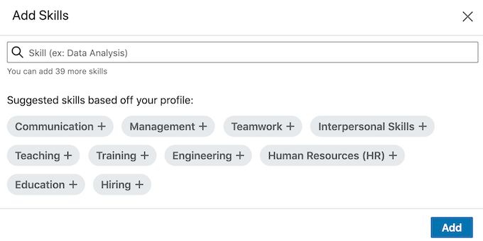 add-skills - Online Tech Tips How to Get Endorsed on LinkedIn image 3 - add-skills