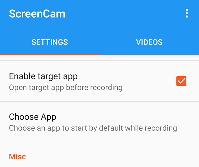 enable-target-app - Online Tech Tips Record Screen To Save Videos From a WhatsApp Status image - enable-target-app