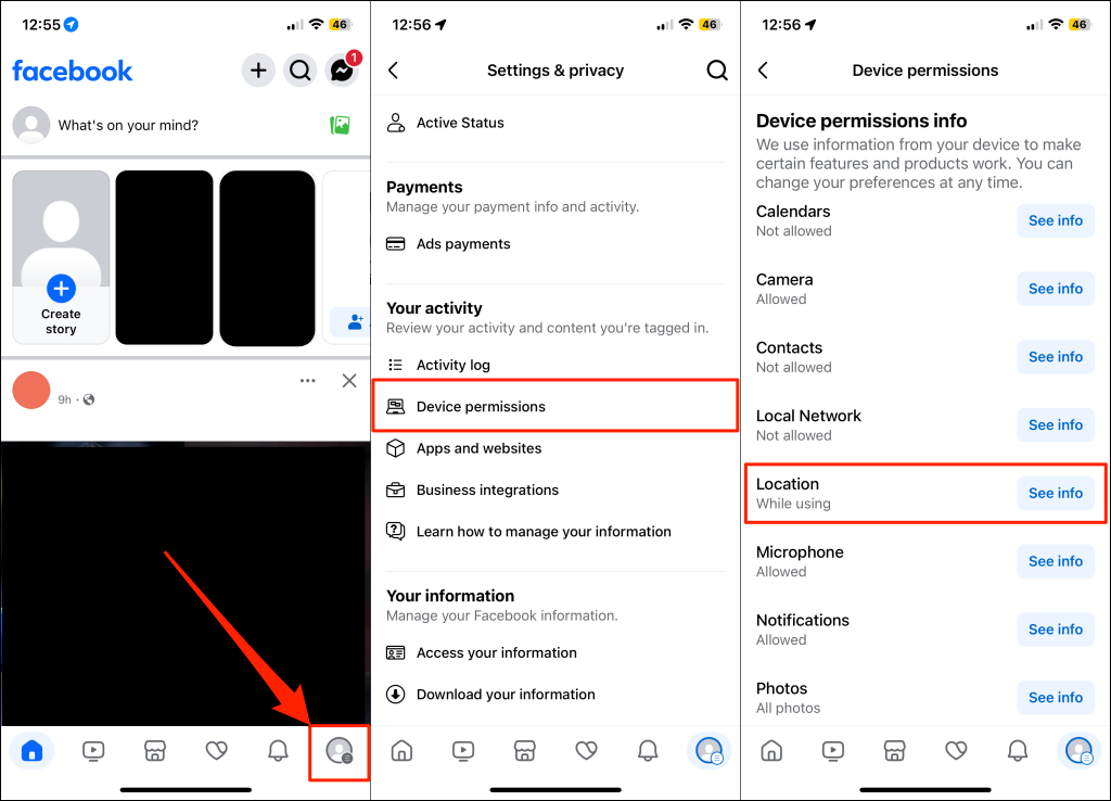 facebook-location-16 - Online Tech Tips Steps to change device permission - facebook-location-16
